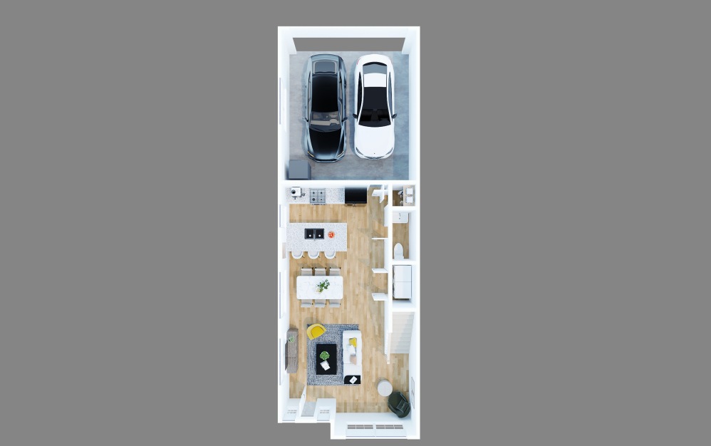 The Remington (3192) - 3 bedroom floorplan layout with 2.5 bathrooms and 1380 - 1495 square feet (Floor 1)
